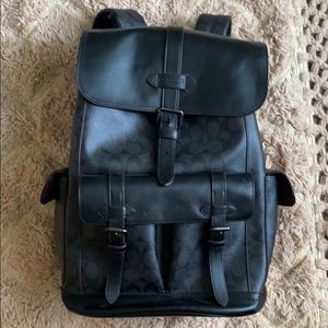 Coach Hudson backpack Sig Canvas - Black/Ox Blood